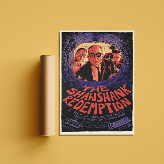 The Shawshank Redemption Retro Art Poster