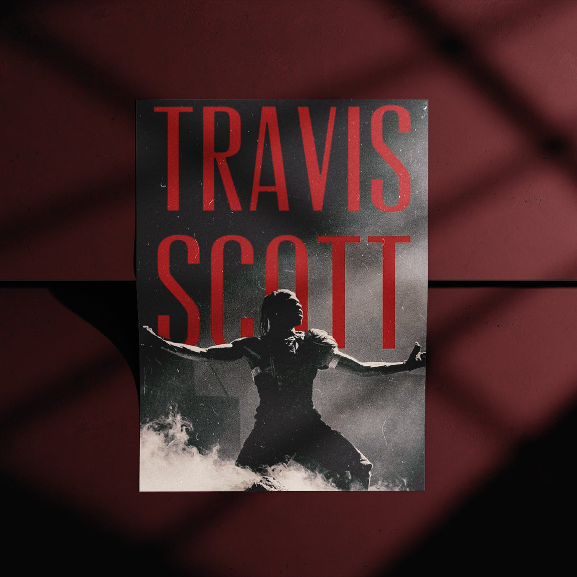 Travis Scott Red Hype Poster