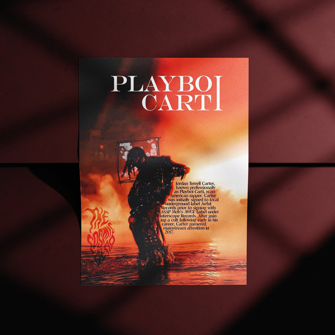Playboy Carti Red Inferno Poster