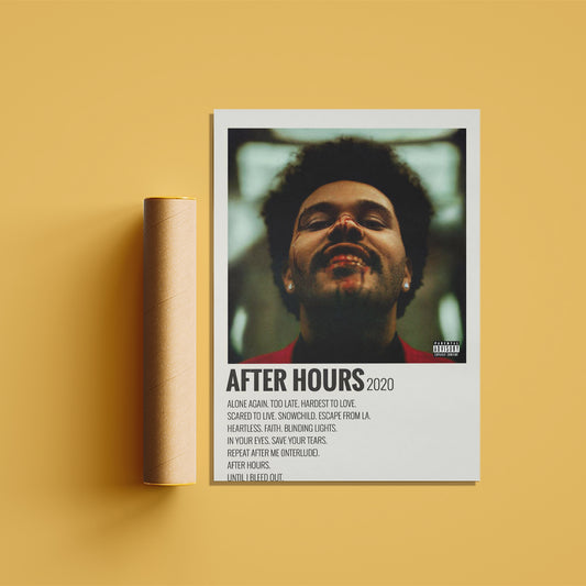The Weeknd After Hours Music Poster