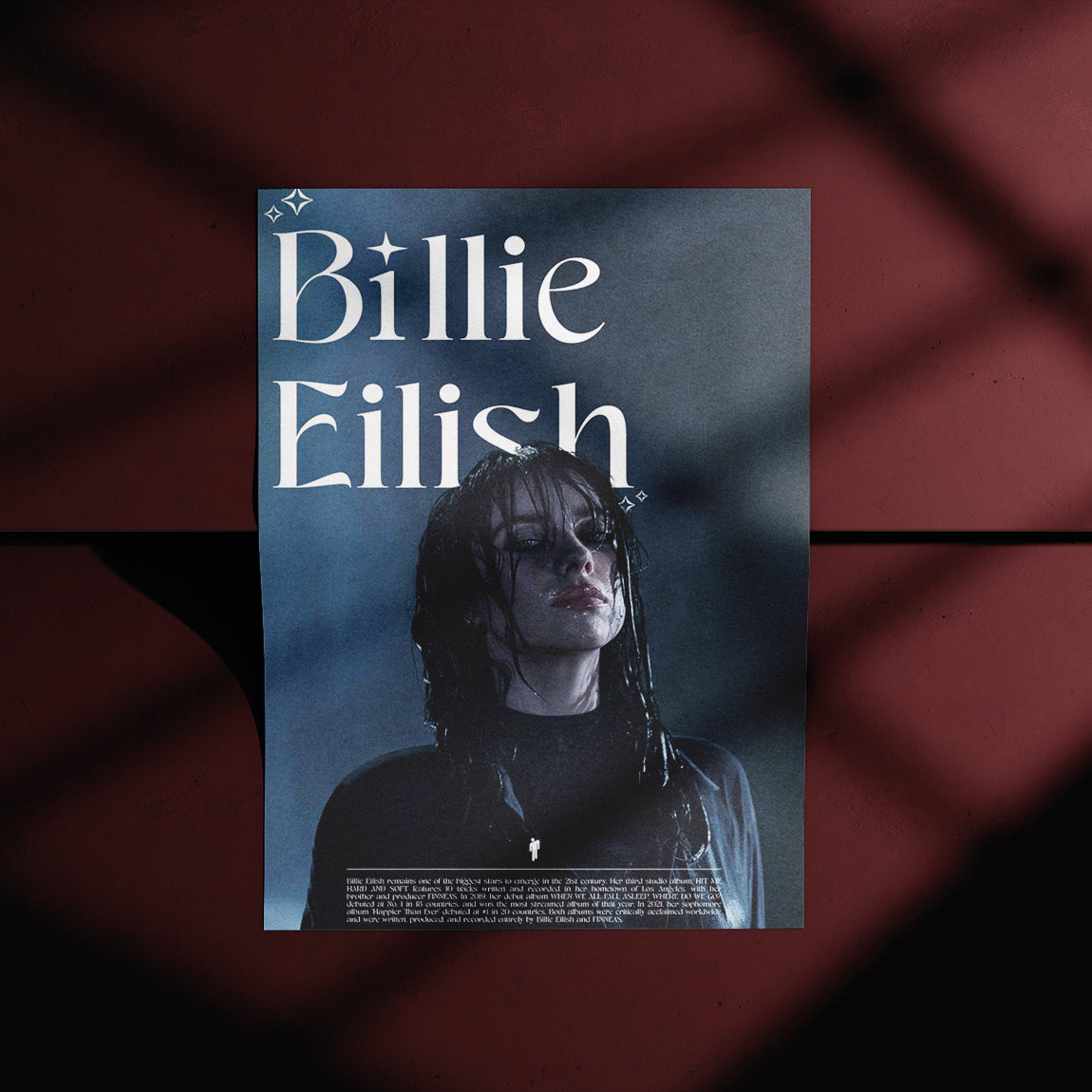 Billie Eilish Dark Moody Poster