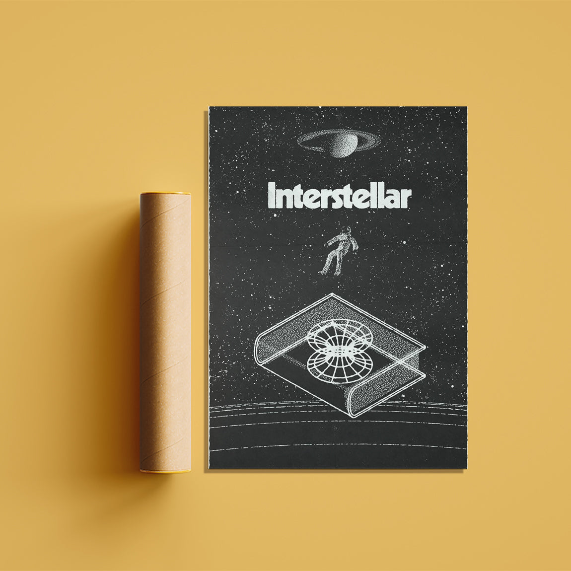 Interstellar Minimalist Space Poster