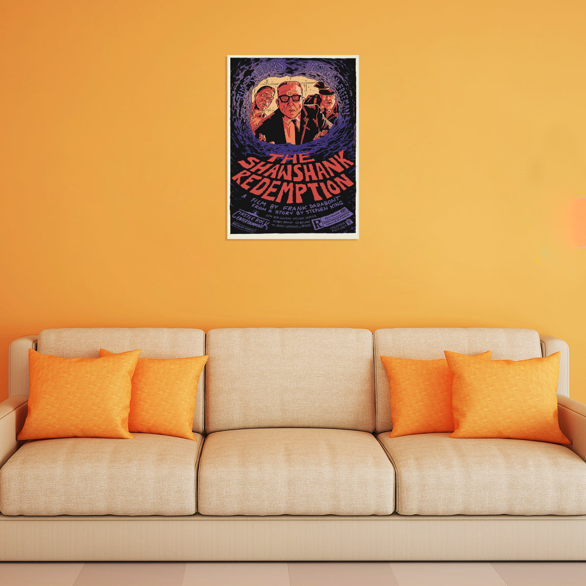 The Shawshank Redemption Retro Art Poster