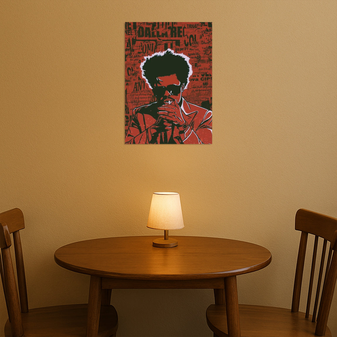 The Weeknd Red Graphic Poster