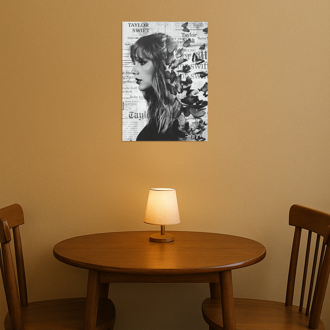 Taylor Swift Butterflies Newspaper Poster