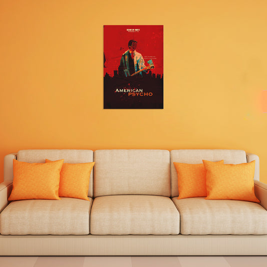 American Psycho Red Minimalist Poster