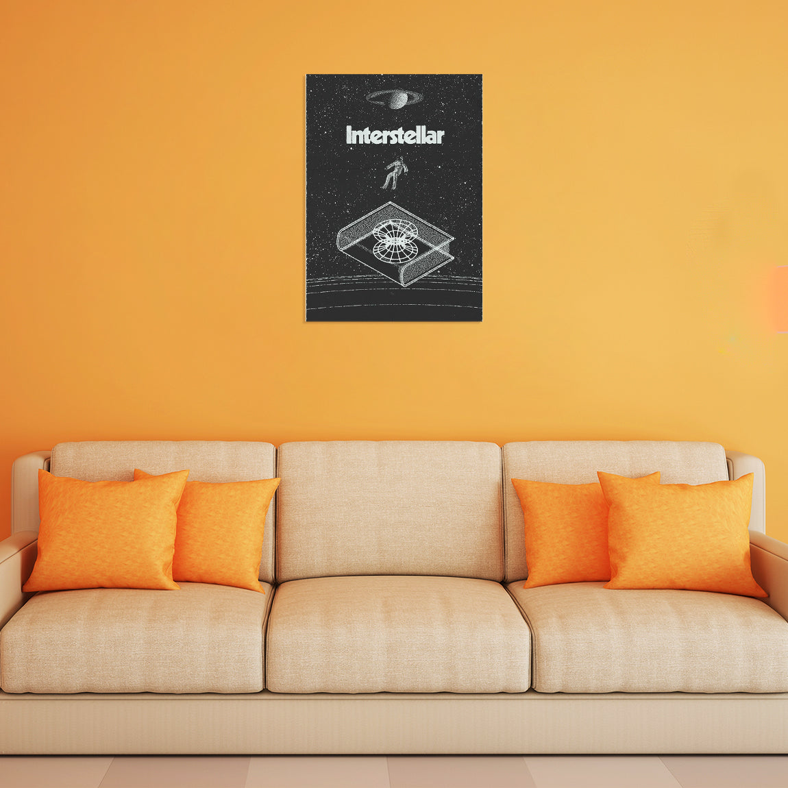 Interstellar Minimalist Space Poster
