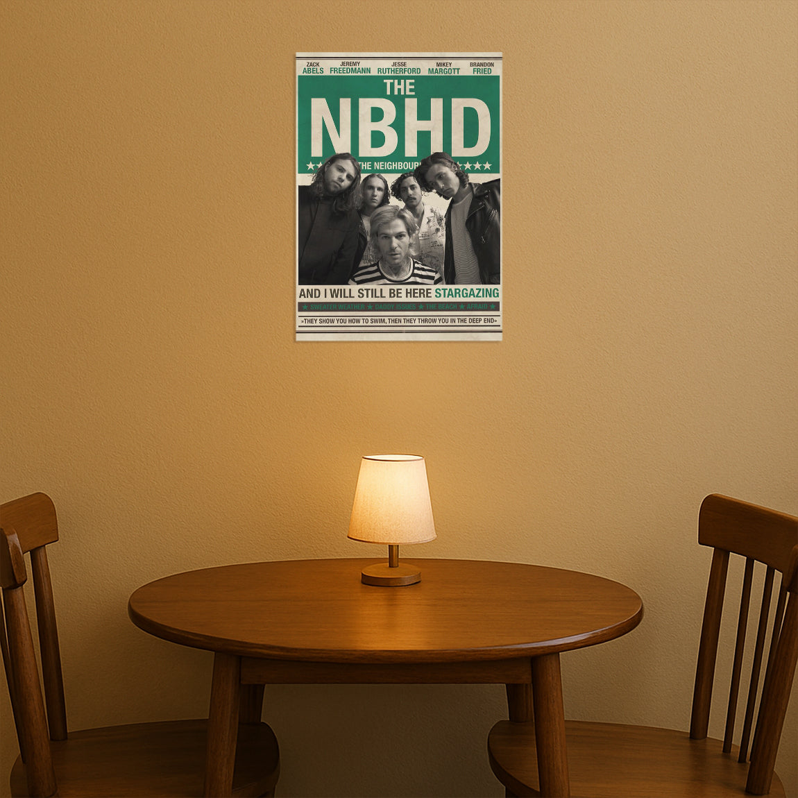 The Neighbourhood Retro Newspaper Poster