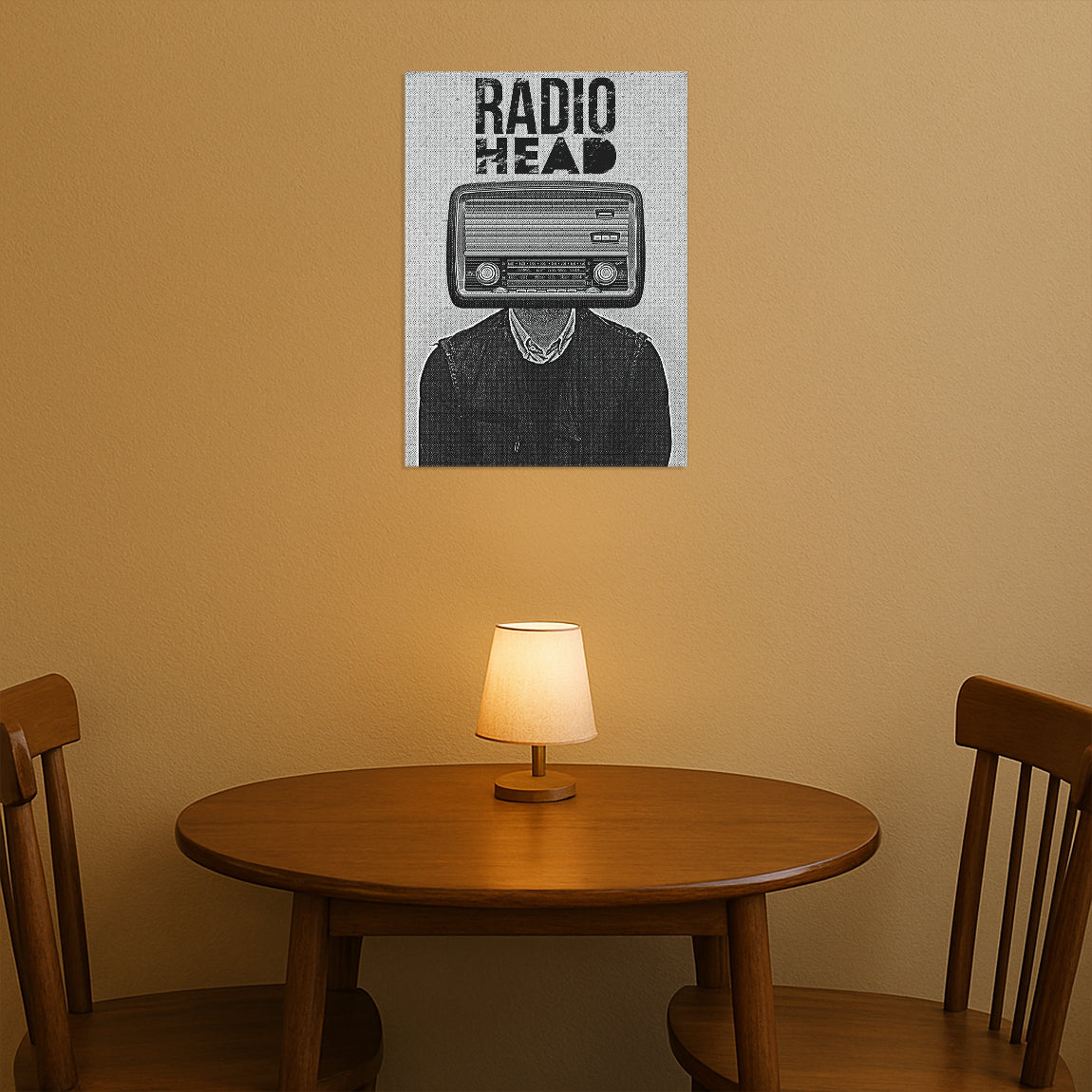 Radiohead Retro Head Art Poster