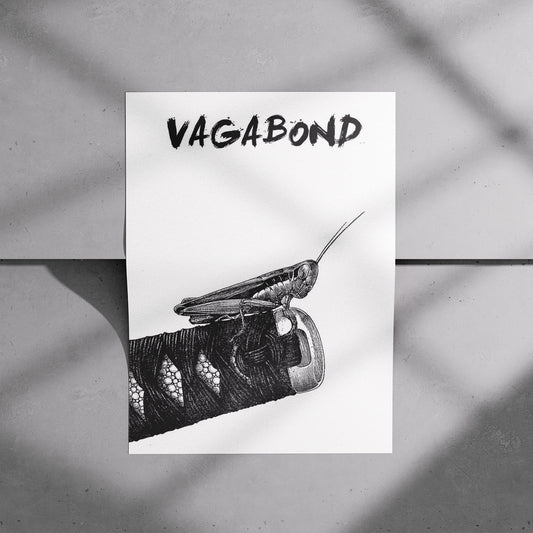 Vagabond Sword Hilt Grasshopper Poster
