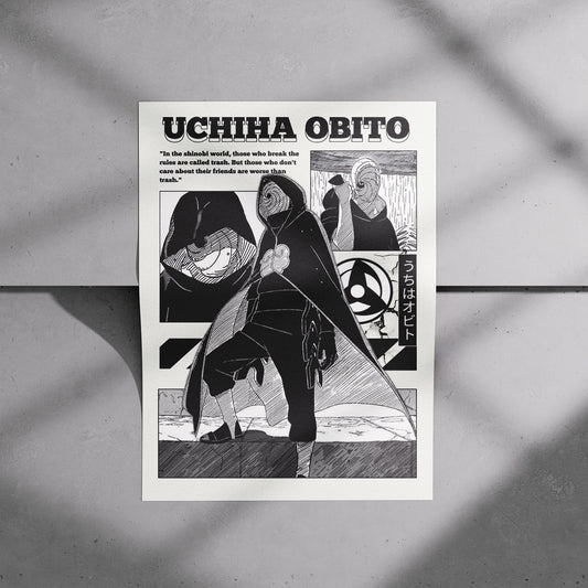 Uchiha Obito Manga Quote Poster