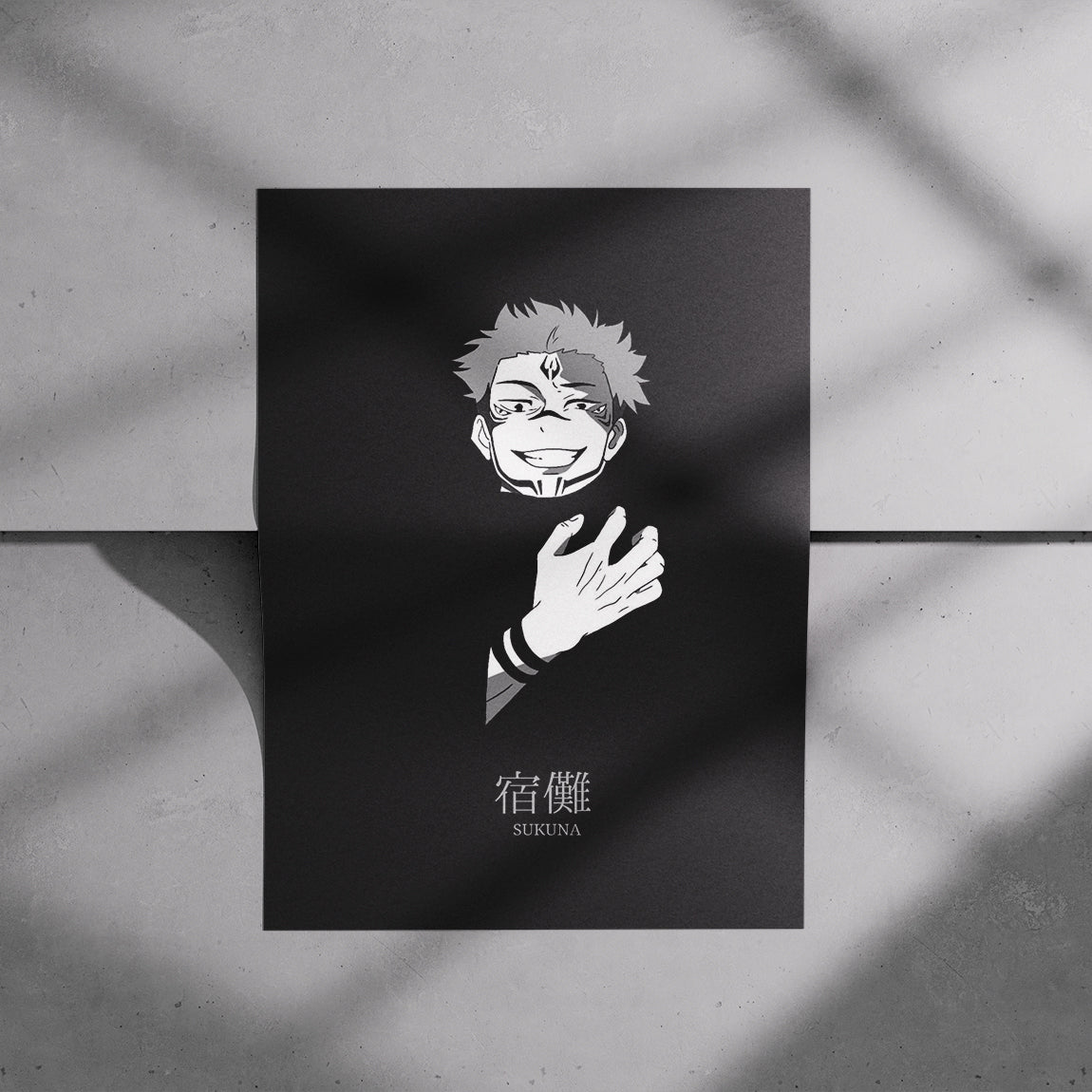 Sukuna Minimal Evil Grin Poster