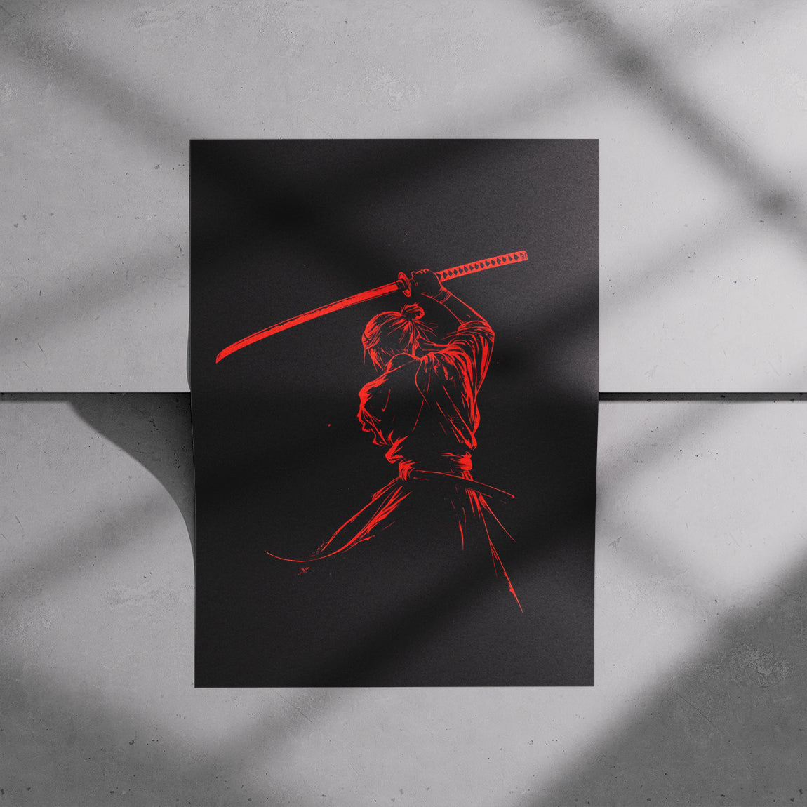 Crimson Blade Samurai Poster