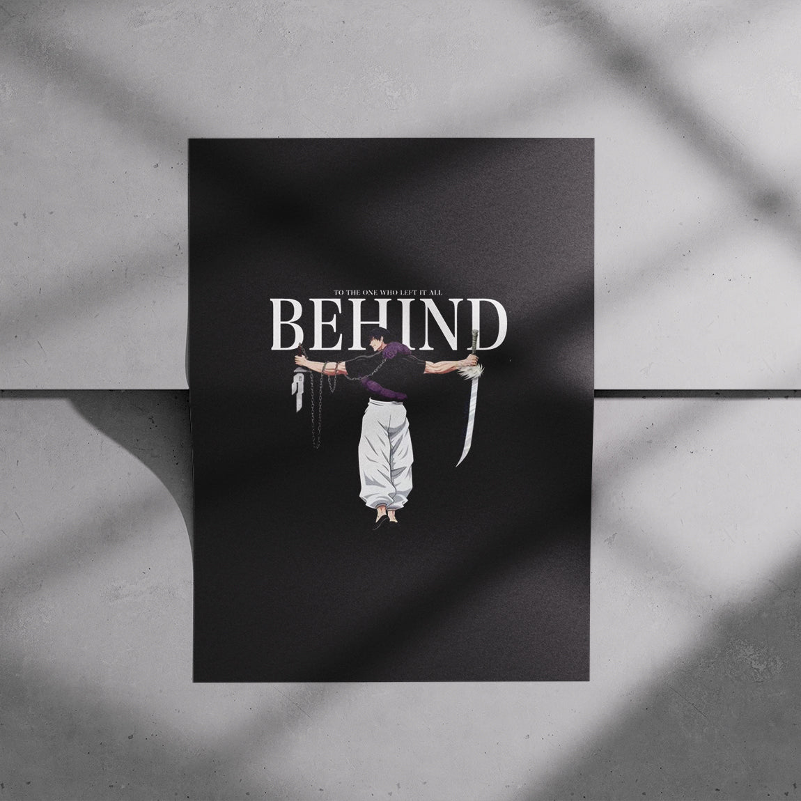 To The One Who Left It All Behind Poster (White)