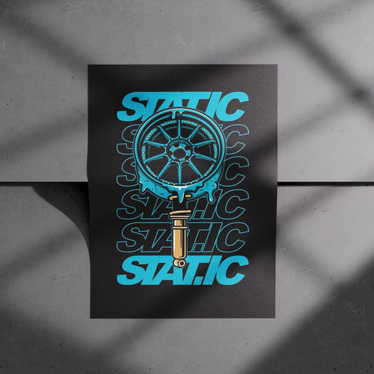 Static Coilover Wheel Poster