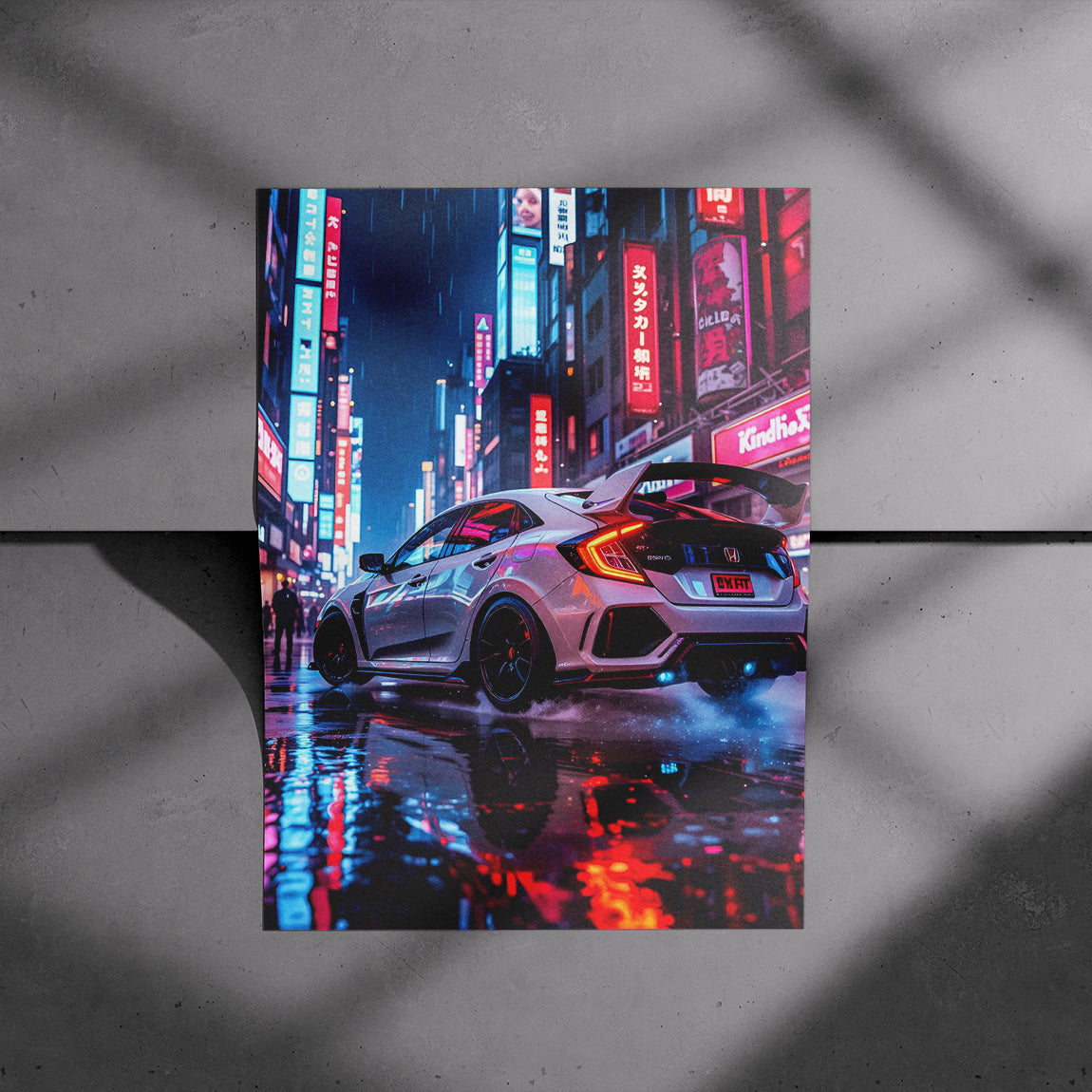 Neon Civic Cityscape