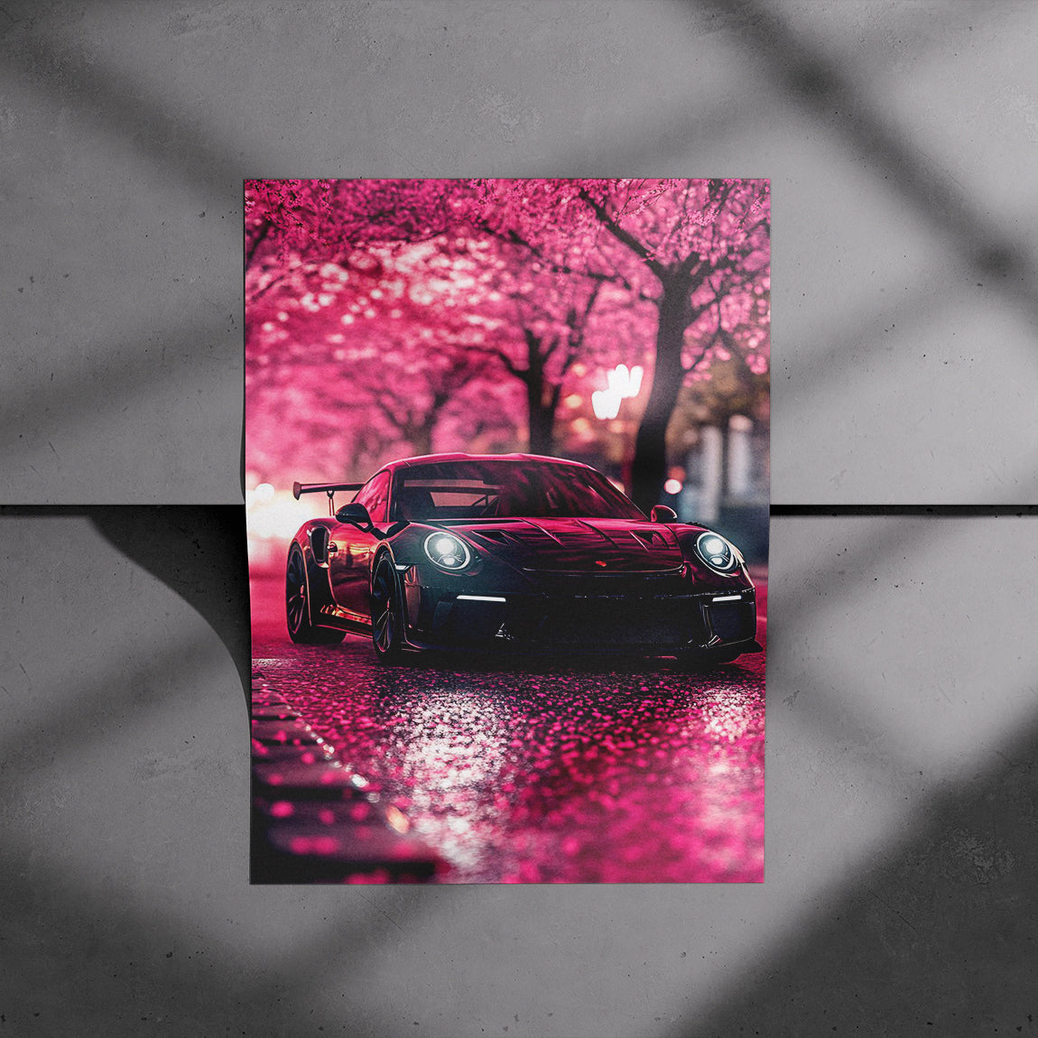 Sakura Nights Porsche 911 GT3 RS Poster