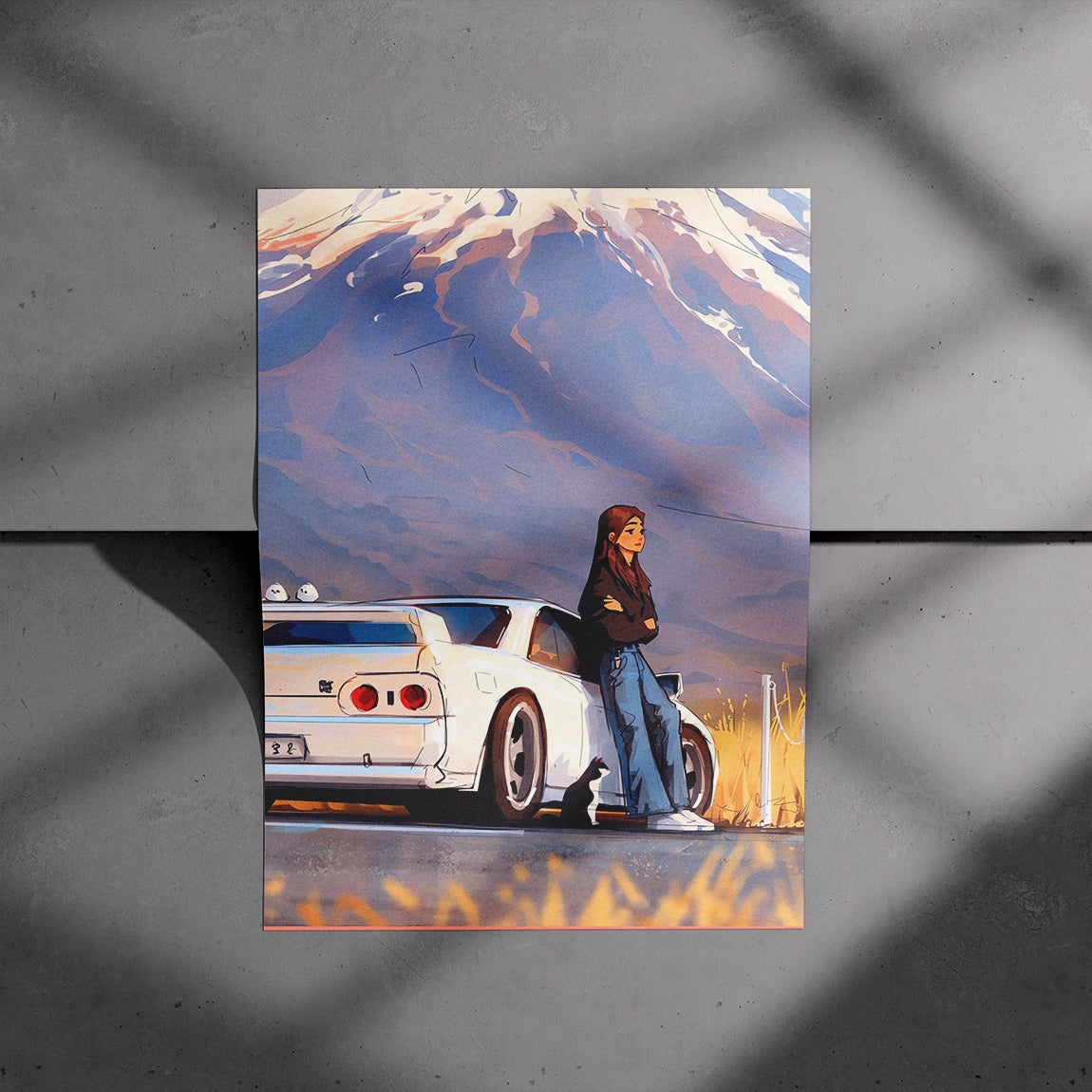 Mount Fuji Skyline Daydream Poster