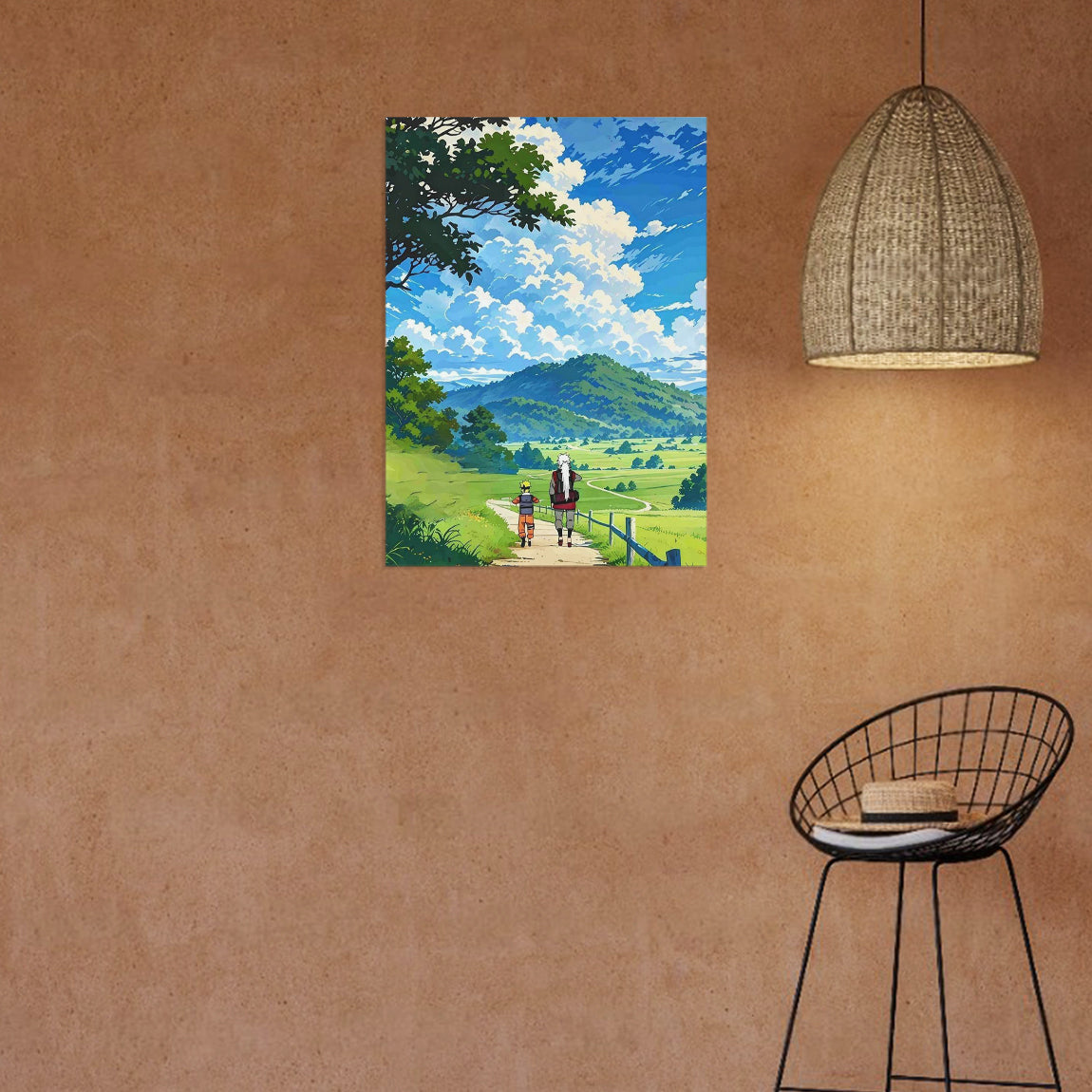 Naruto and Jiraiya Journey Poster
