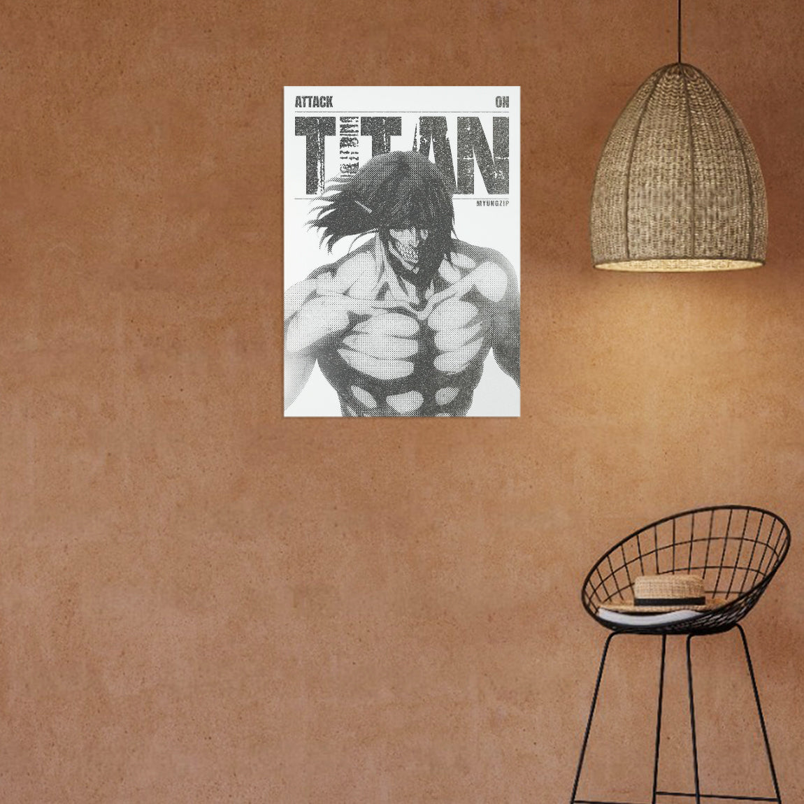 Attack Titan Bold Line Poster