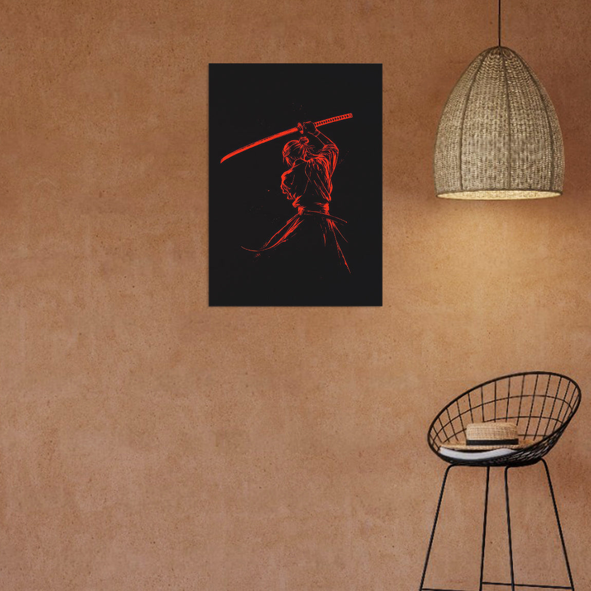 Crimson Blade Samurai Poster