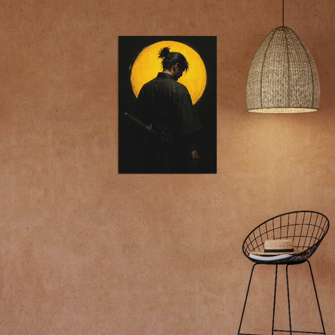Lone Samurai Golden Moon Poster