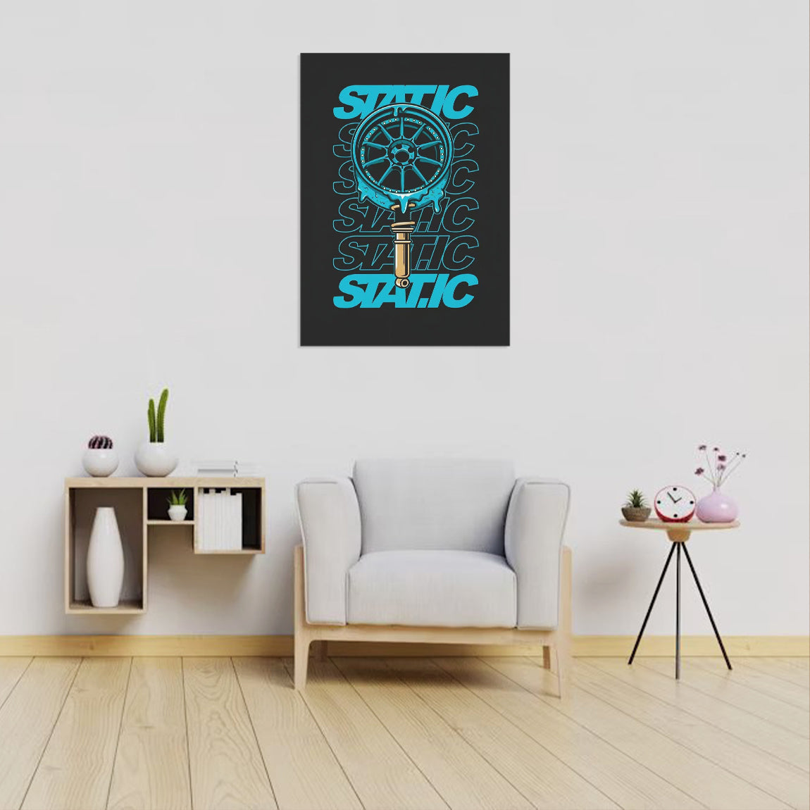 Static Coilover Wheel Poster