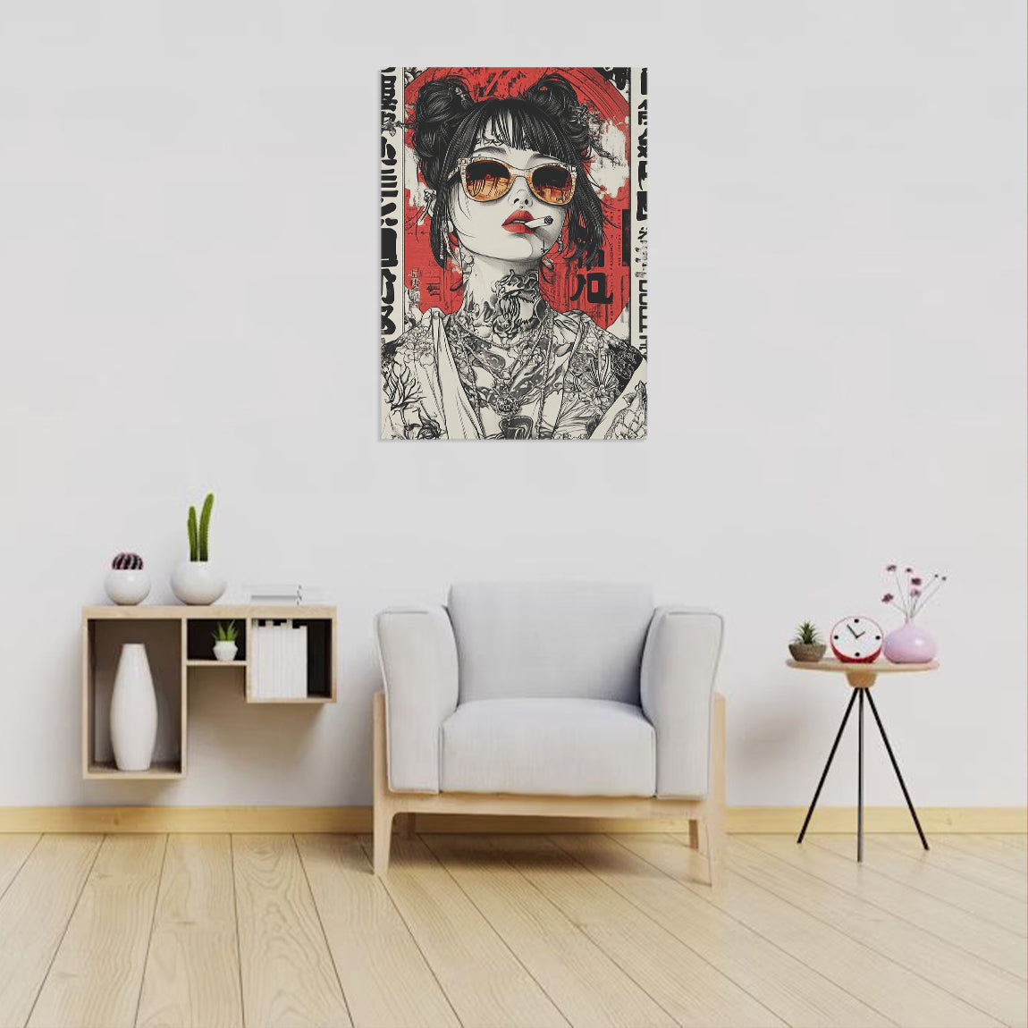 Urban Rebel Tattoo Girl Poster