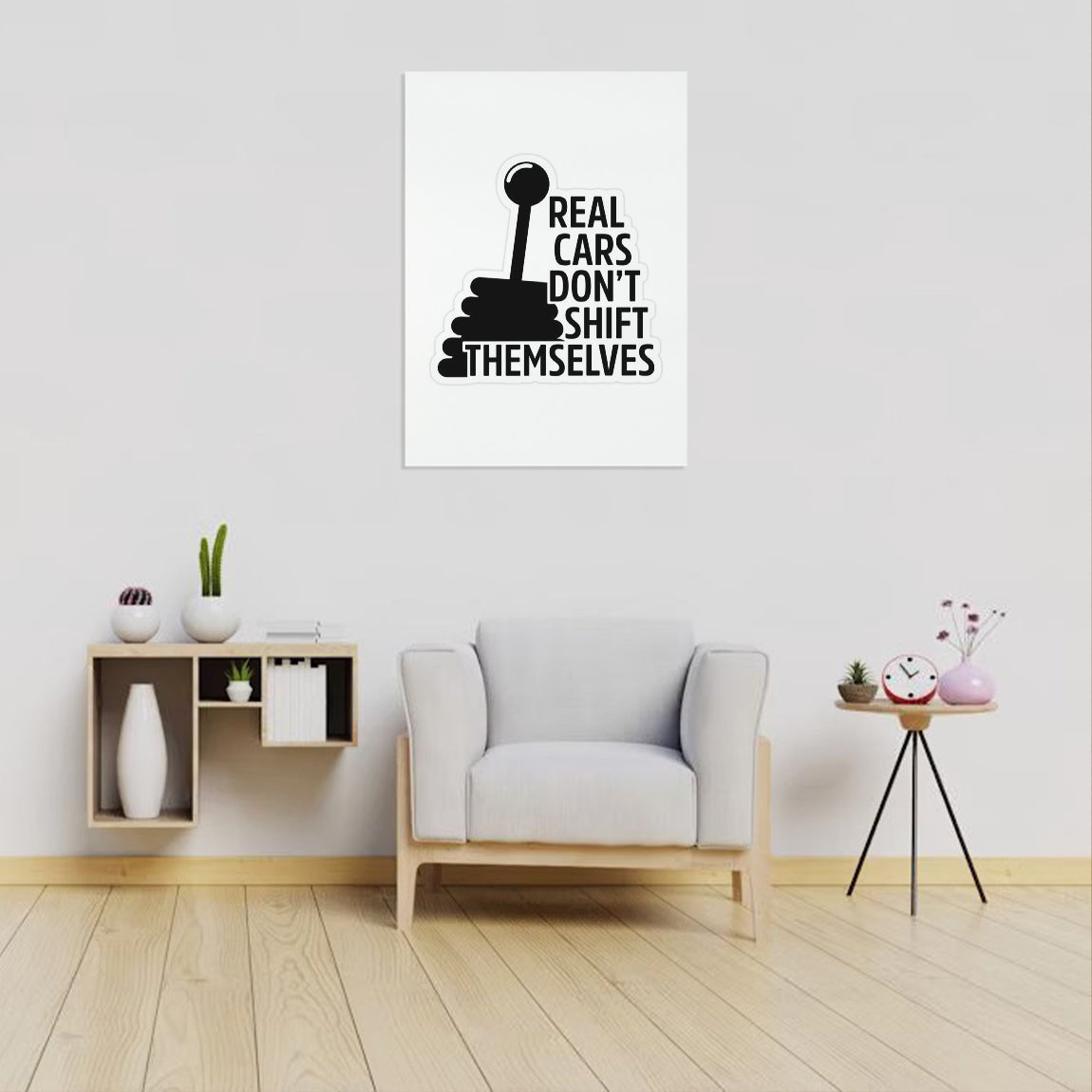 Real Cars Don’t Shift Themselves Poster