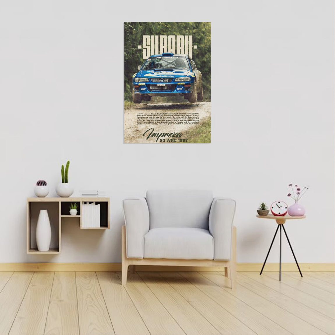Subaru Impreza S3 WRC 1997 Rally Poster