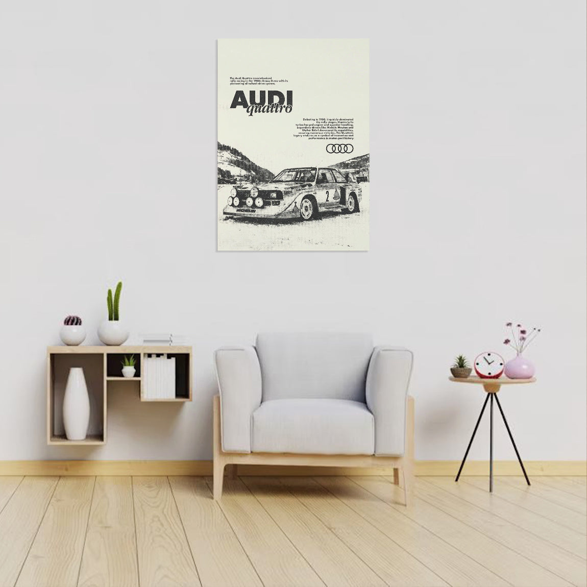 Audi Quattro Group B Vintage Poster