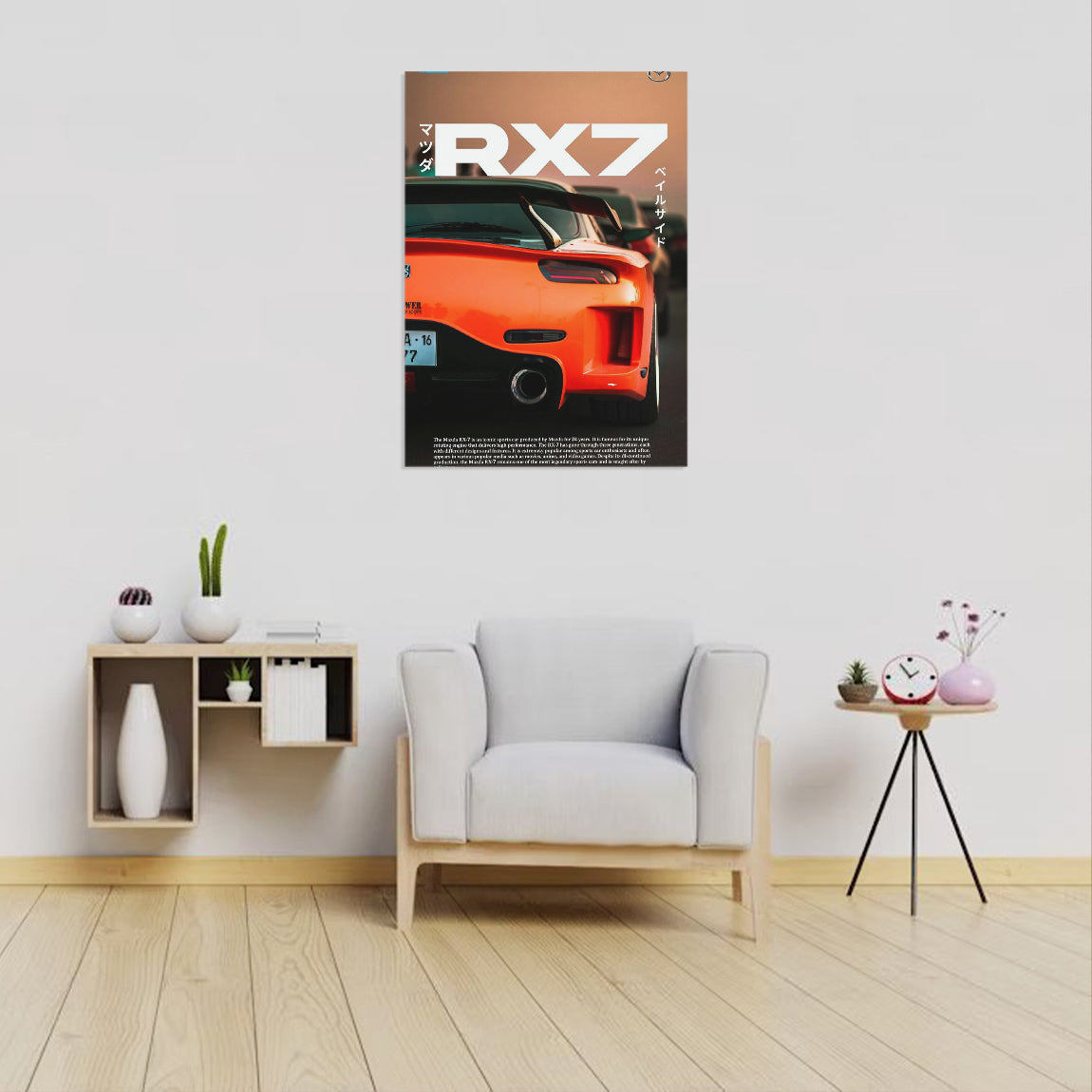 Mazda RX-7 JDM Sunset Poster