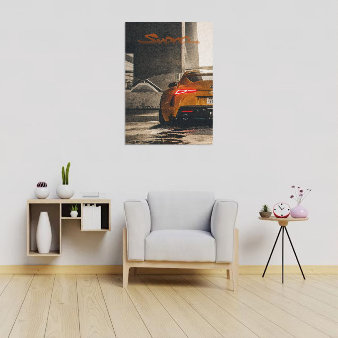 Urban Gold Toyota Supra Poster