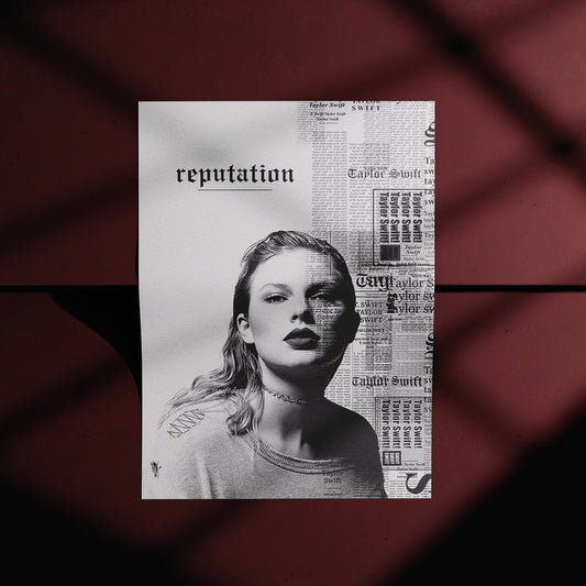 Taylor Swift Reputation Newspaper Poster