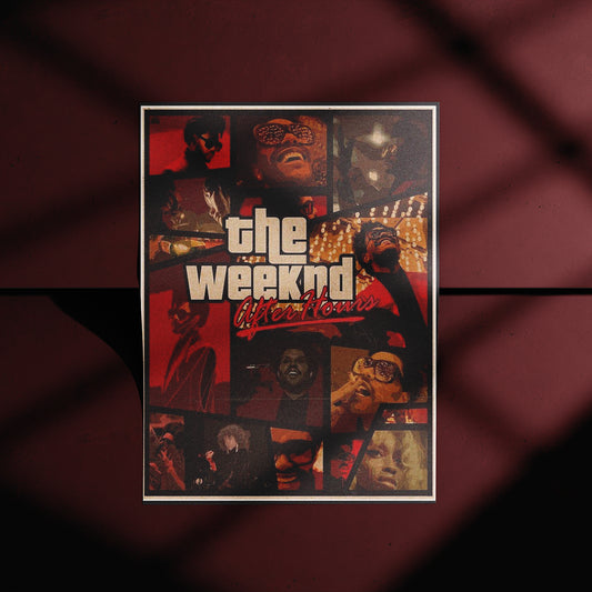 The Weeknd After Hours Collage Poster