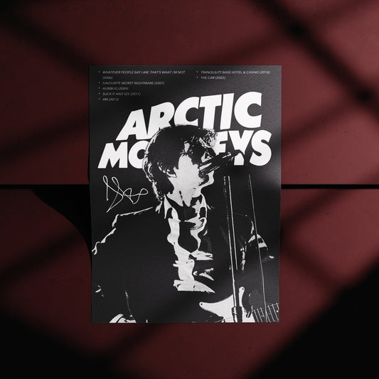 Arctic Monkeys Monochrome Poster