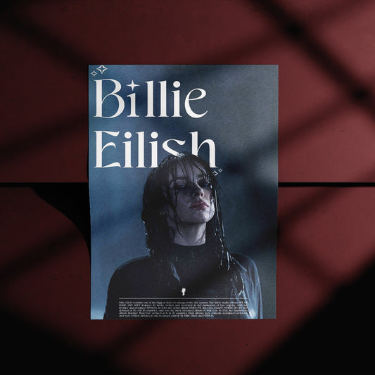 Billie Eilish Dark Moody Poster