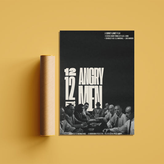 12 Angry Men Courtroom Classic Poster
