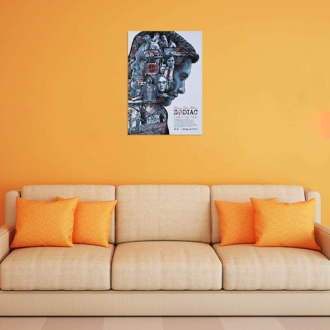 Zodiac Crime Thriller Collage Poster