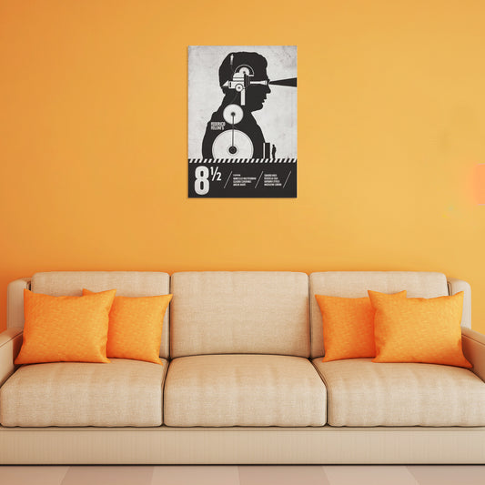 8½ Federico Fellini Minimal Poster