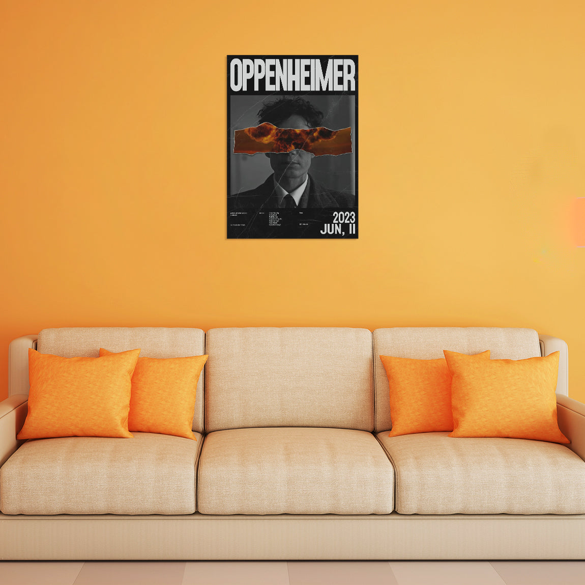 Oppenheimer Abstract Flame Poster