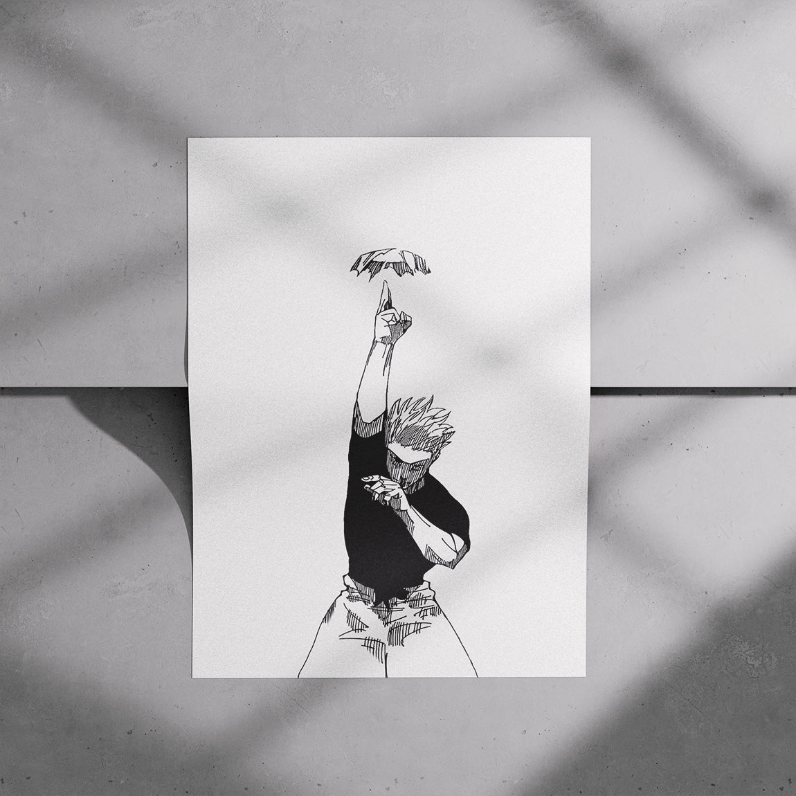 Manga Sorcerer Summoning Pose Poster