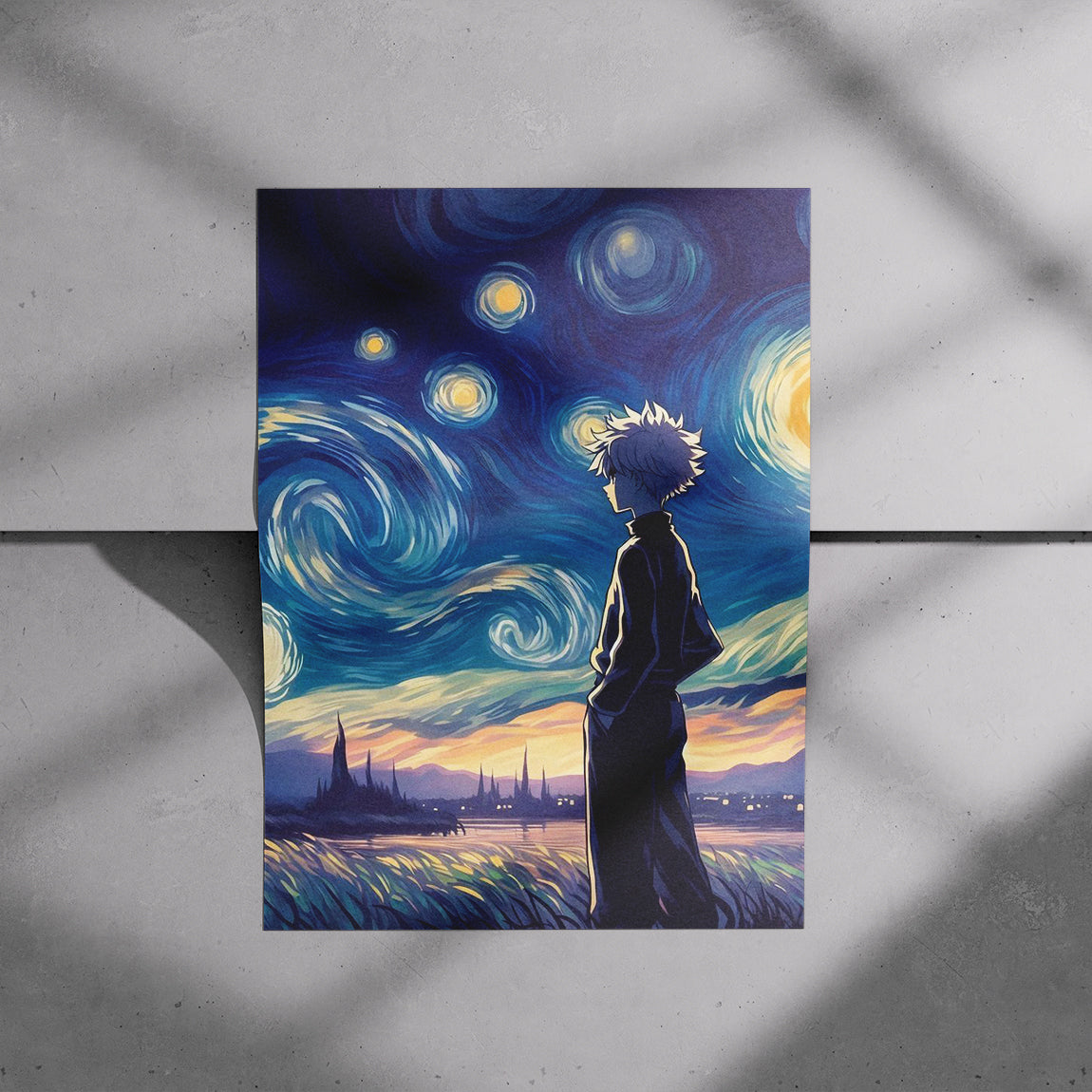 Starry Night Anime Dream Poster