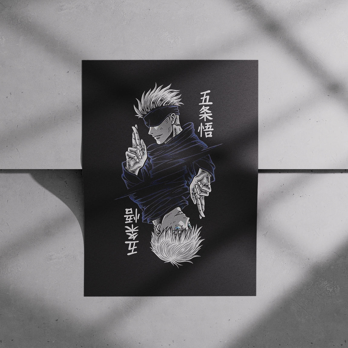 Dual Gojo Mirror Anime Poster