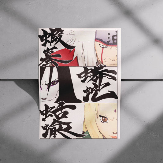 Legendary Sannin Faces Poster