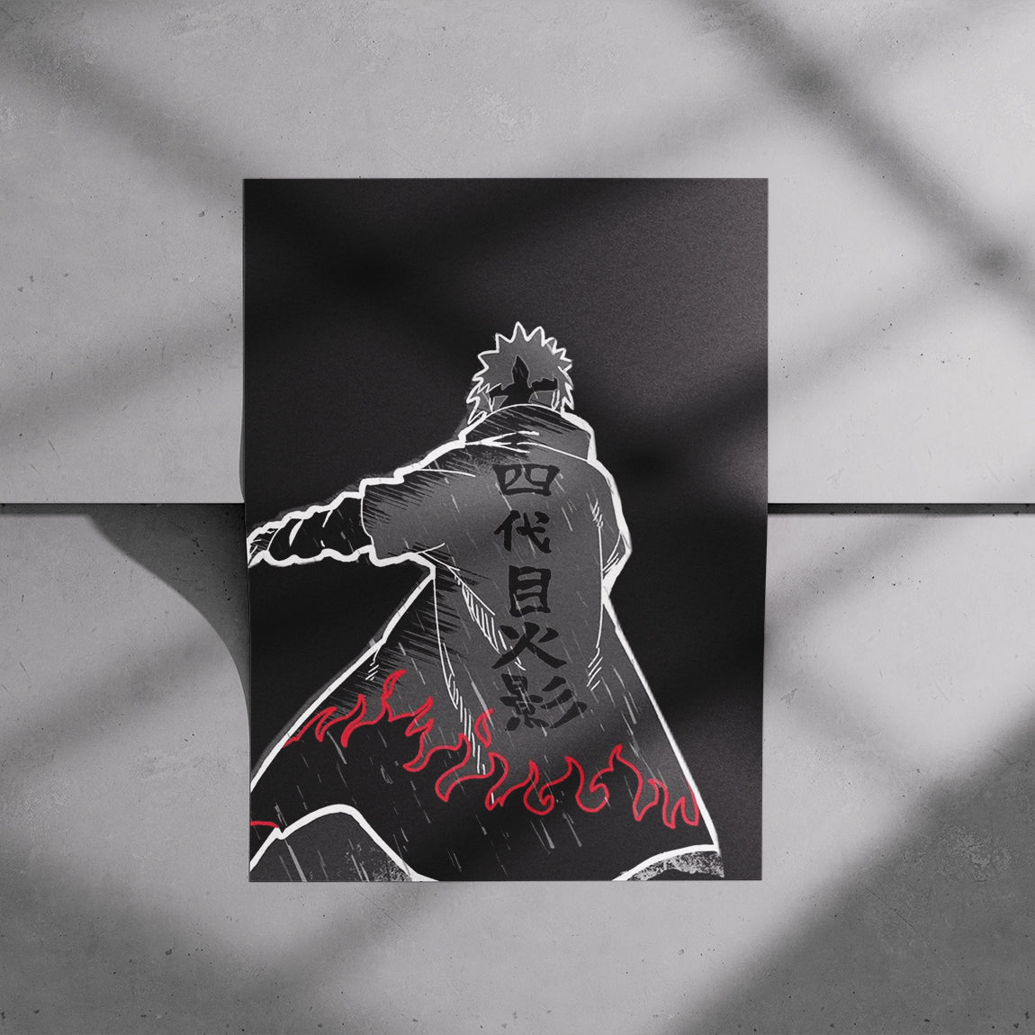 Fourth Hokage Flames Poster