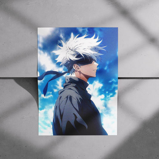 Gojo Satoru Sky Portrait Poster