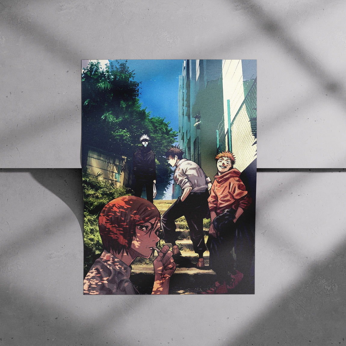 Jujutsu Kaisen Street Scene Poster