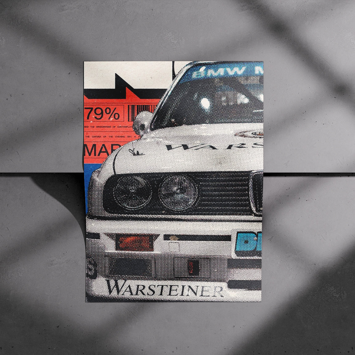 BMW E30 Warsteiner Racing Poster