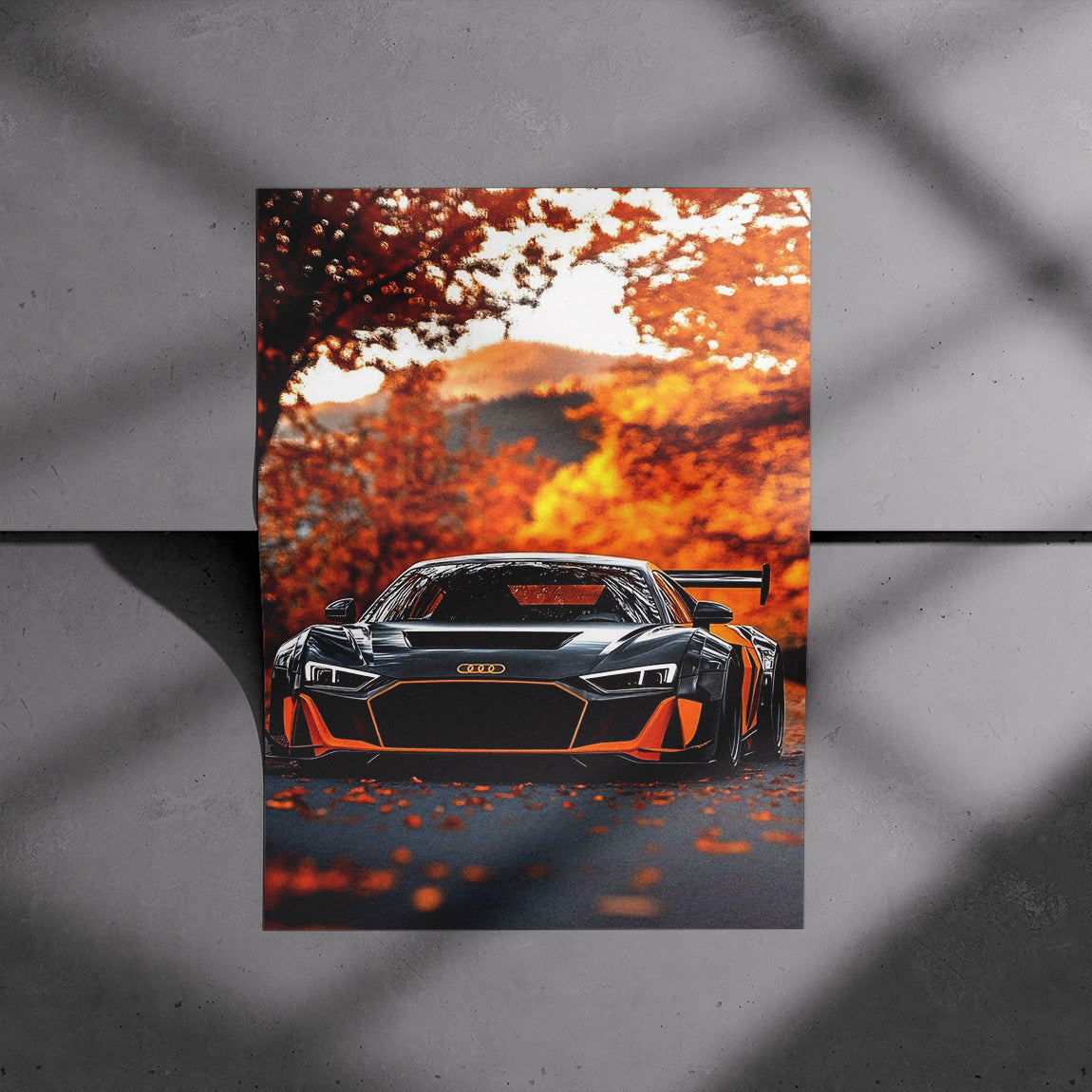 Audi R8 Autumn Blaze Poster